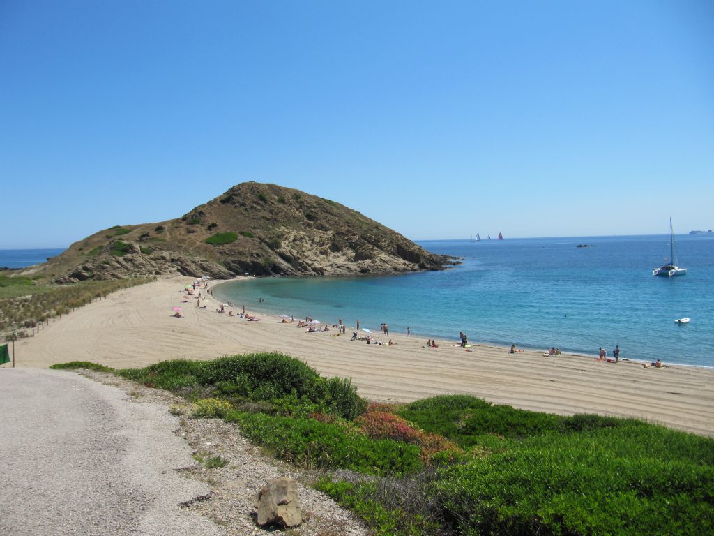 Sa Mesquida, la spiaggia a nord di Mahon Minorca