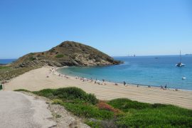 Sa Mesquida, la spiaggia a nord di Mahon Minorca