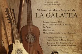 Dal 28 aprile al 4 di maggio Festival di Musica Antica a Minorca