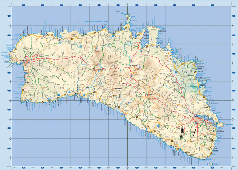 mapa cami de cavalls menorca