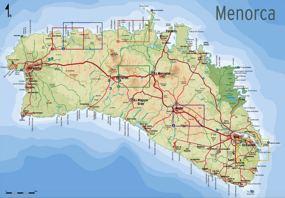 mapa menorca a caballo