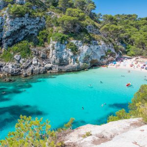 Cala,Macarelleta,Beach,In,Menorca,,Balearic,Islands,,Spain