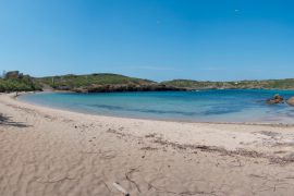 Traslado en lancha a la isla de Colom desde Es Grau