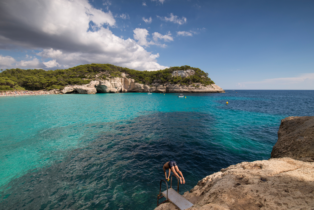 baño en menorca