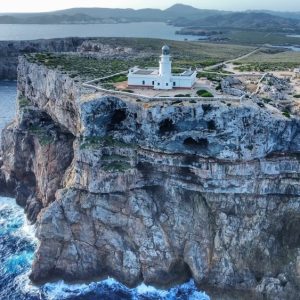 menorca faro de cavalleria vista aerea