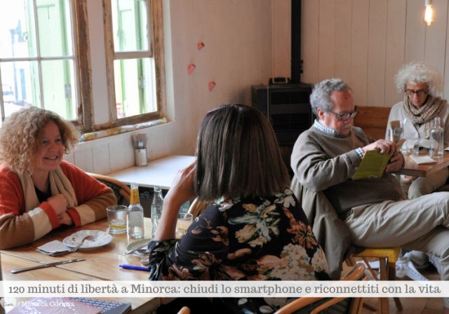 Anche a Minorca è possibile partecipare a eventi offline dove leggere, chiacchierare, disegnare, scrivere...