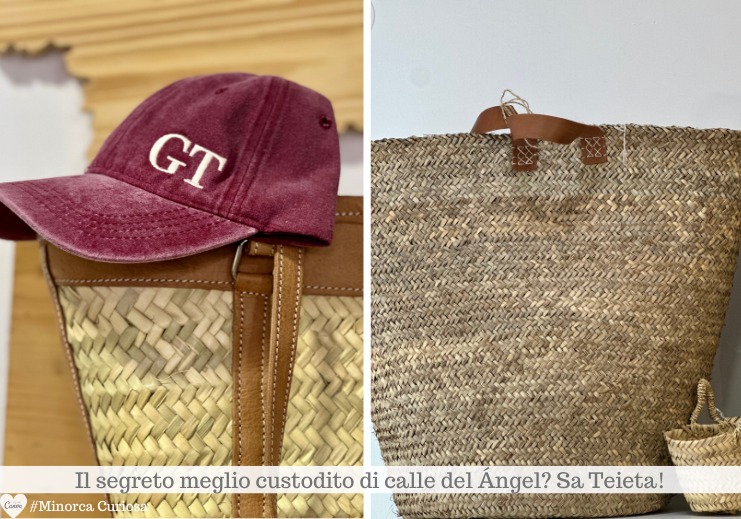 Con oltre 500 modelli di versi di ceste, il negozio di Elena e Anna è un punto di riferimento a Minorca: da spiaggia, da shopping, da passeggiata... E poi, c'è la personalizzazione che le rende uniche, come i cappelli con le iniziali