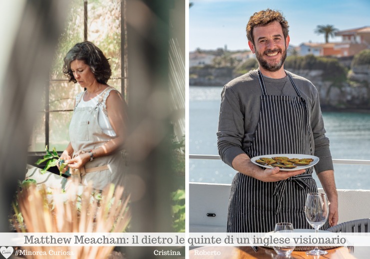 Cristina e Roberto, l'esperta di erbe e gin di qualità; Roberto, chef valenciano in forza al Sa Punta dal giorno dell'apertura nel 2021.