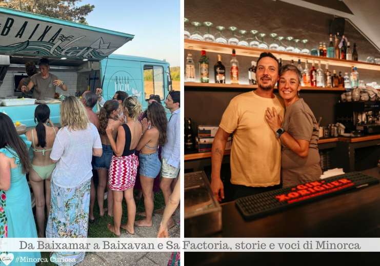 Il servizio catering di Raquel e Joan è speciale tanto più quando è il food truck Baixavan a portarlo in giro per l'isola.
