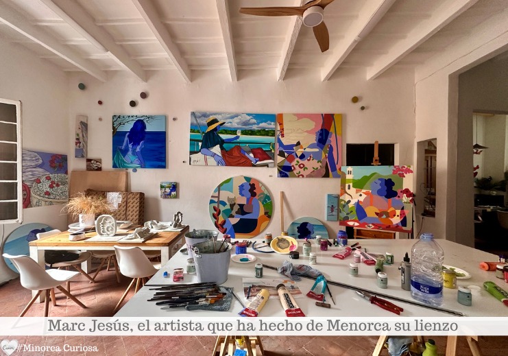 Un vistazo al estudio de Marc Jesús en Ciutadella