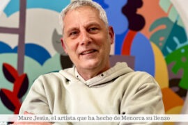 El artista Marc Jesús nació en Ibiza, pero vive en Menorca desde niño.