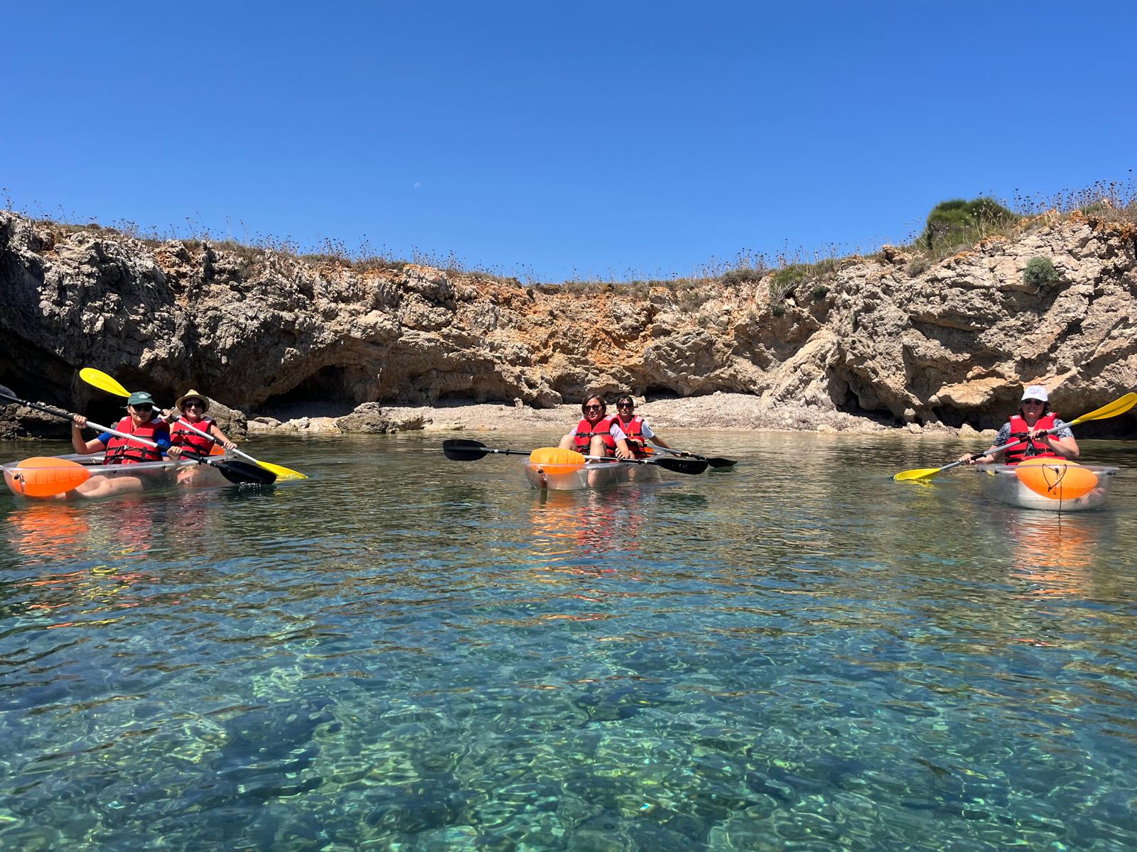 Rutas guiadas en kayak desde Addaia