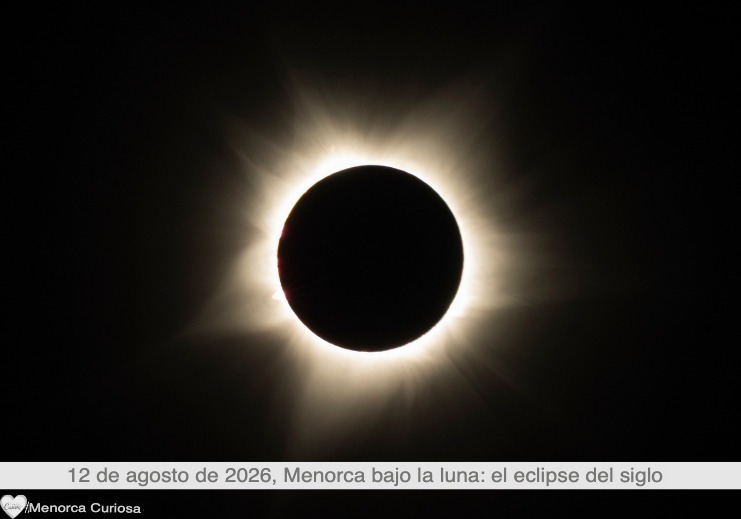 El 12 de agosto de 2026, Menorca podrá presenciar un eclipse solar total.