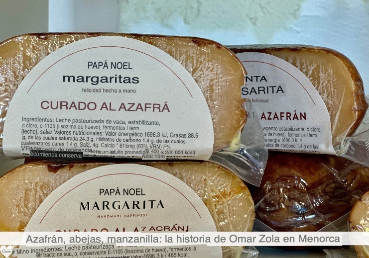 Los quesos de azafrán de Fattoria Santa Margarita se elaboran en tres versiones: frescos, semicurados y curados.