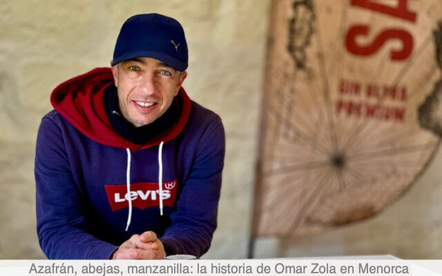 Omar Zola, productor de azafrán, manzanilla, miel, quesos de azafrán, cerveza de azafrán y ginebra de azafrán.