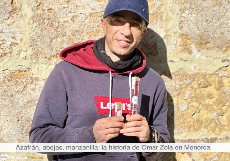 Omar Zola es un respetado productor de azafrán (y otros productos) en Menorca.