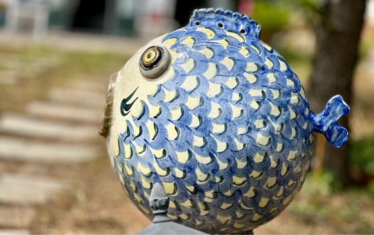 El pez bola de Vico, una pieza de cerámica creativa Made en Menorca.