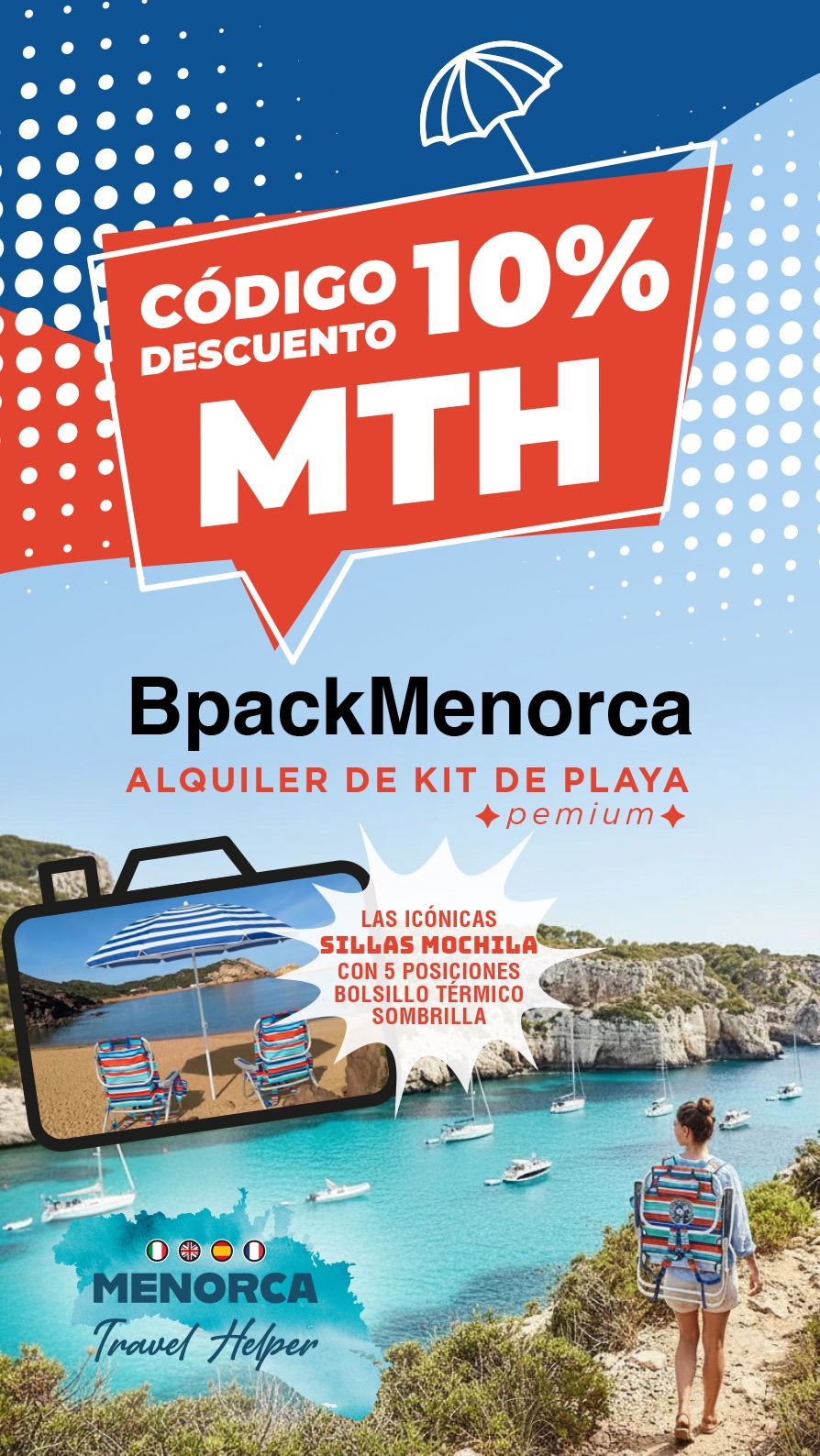 bPack Menorca - Alquiler de packs de playa premium