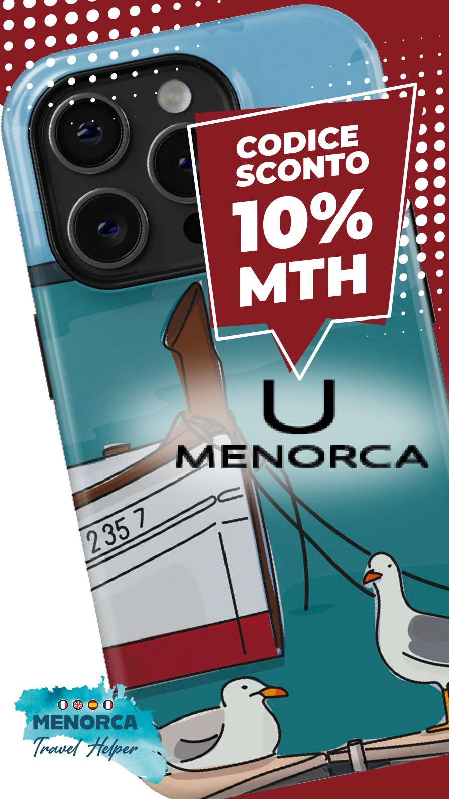 UMenorca - Cover per telefono Made in Menorca