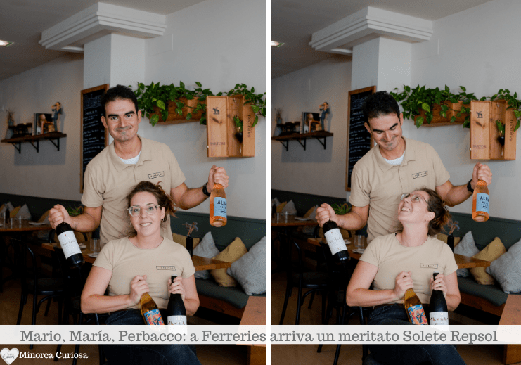 Mario e María, le due anime del ristorante Perbacco a Ferreries.