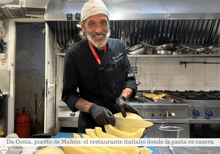 Dodo Abruzzese, chef del Da Costa, restaurante italiano en Menorca