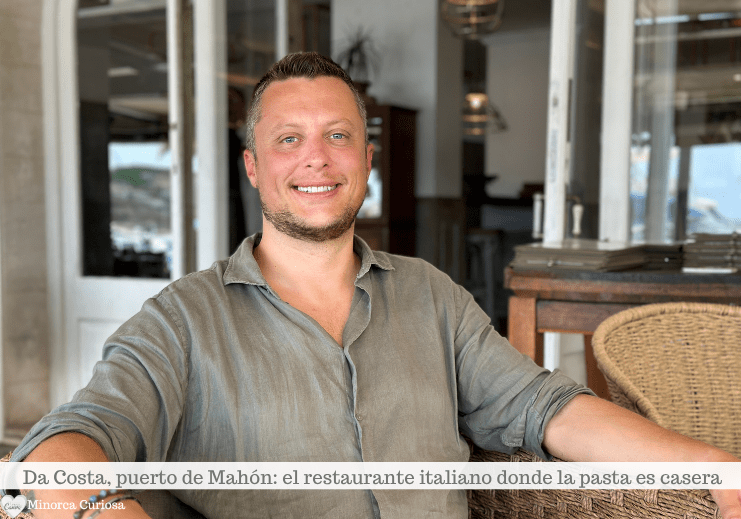 Gabriele Costamagna, creador del restaurante Da Costa, Menorca