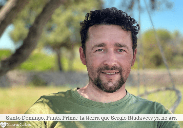 Sergio Riudavets, Santo Domingo, Punta Prima: pionero de la agricultura regenerativa en el huerto con compost.