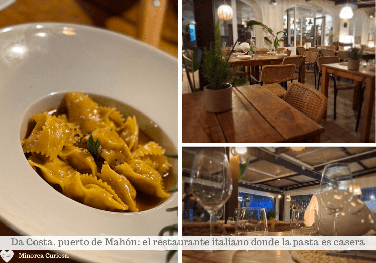 Restaurante Da Costa - El placer de compartir, 295 del Moll de Llevant, puerto de Mahón
