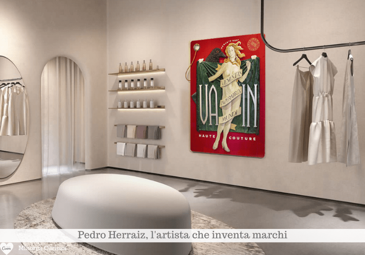 Vain Haute Couture di Pedro Herraiz: 2025. Tecnica mista su cartone e rilievo in cartapesta. Strati multipli. 162x114x10 cm. Un marchio di haute couture dal messaggio ambiguo: Se la vita è breve e la bellezza è fugace, dovresti rinunciare alla vanità o cogliere l’attimo?