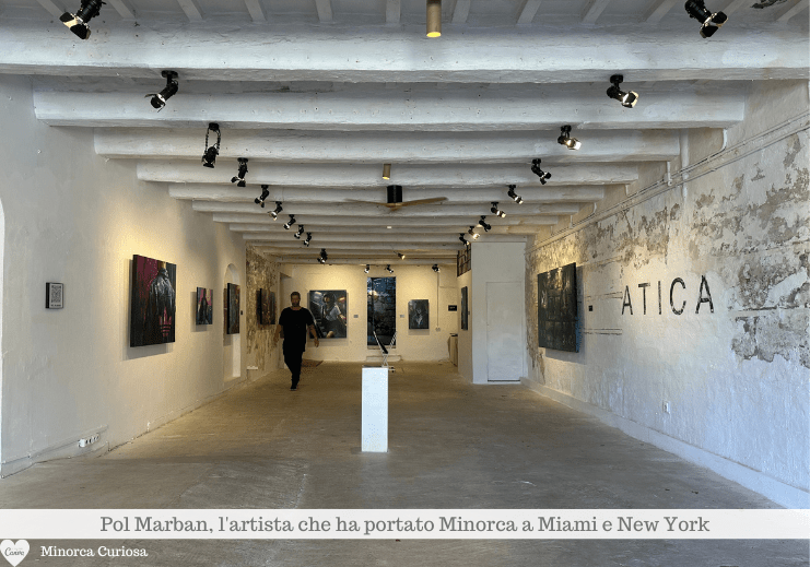 Interni della galleria Atica di Pol Marban nel porto di Mahón, Moll de Ponent 36