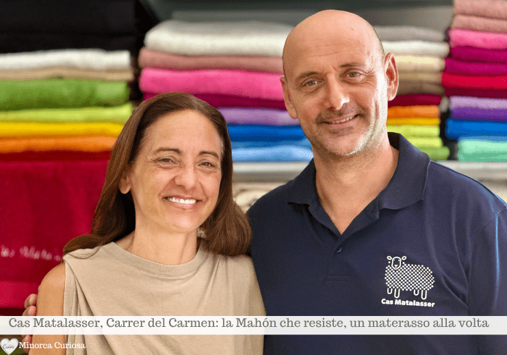 Cristina e Nando, titolari di Cas Matalasser, Mahón