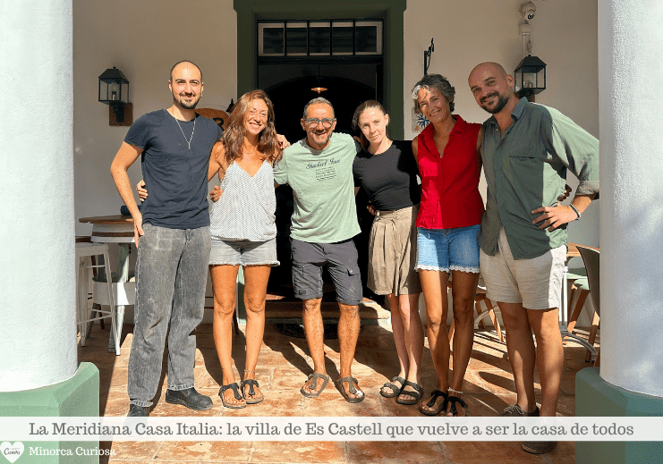 El equipo de La Meridiana Casa Italia, de izquierda a dereche, Alejandro, Donatella, Giovanni, Marissa, Francesca, Raffaele.