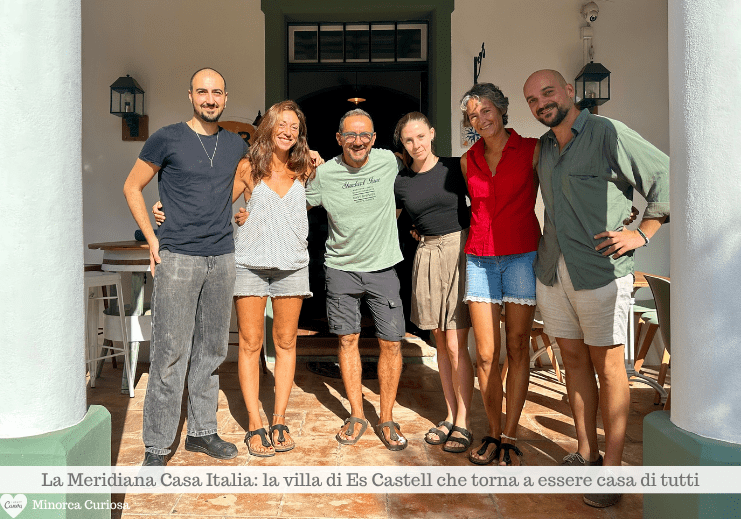 Lo staff dell'associazione La Meridiana Casa Italia: da sinistra a destra, Alejandro, Donatella, Giovanni Marissa, Francesca, Raffaele.