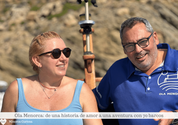 Gabriel y Daria, creadores de Ola Menorca, la mayor empresa de alquiler de embarcaciones de Addaya