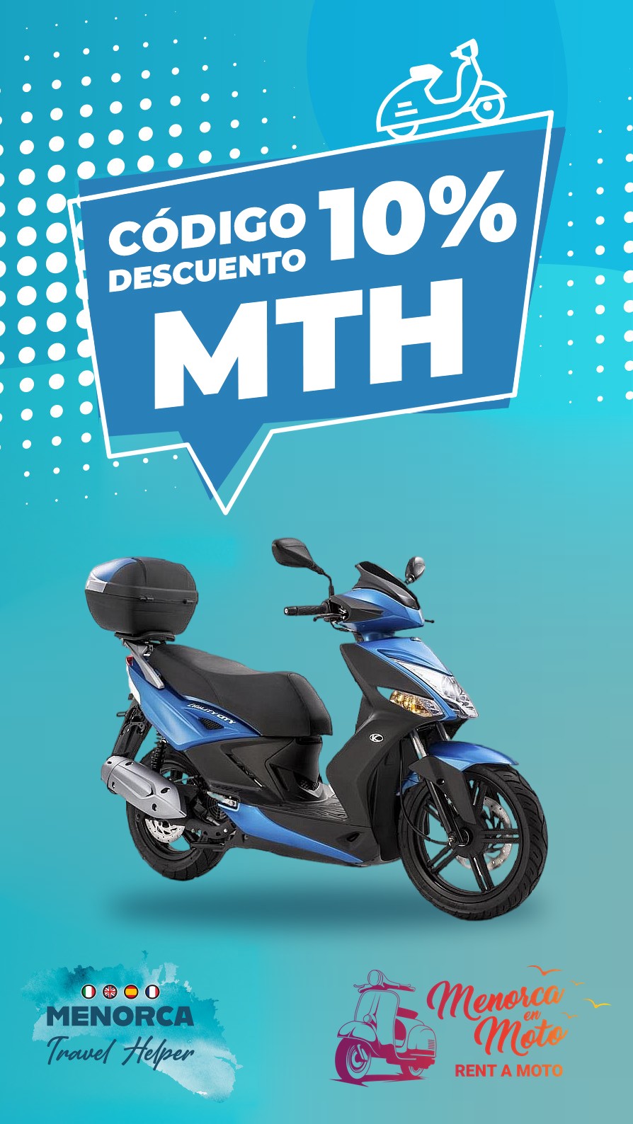 Menorca en Moto - Alquiler de scooters y motos en Menorca