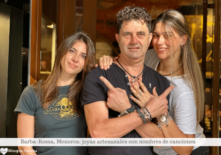 Pedro Llorens Vila con sus hijas, Júlia y Aina, presente y futuro de Barba-Rossa