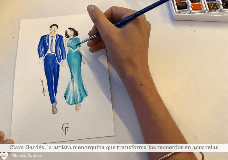 Recuerdos de una boda: los novios la contratan como «regalo» para los invitados y durante la celebración, Clara toma fotos y pinta en directo